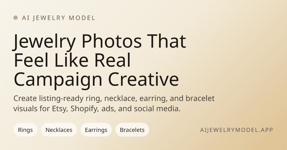 AI Jewelry Model screenshot