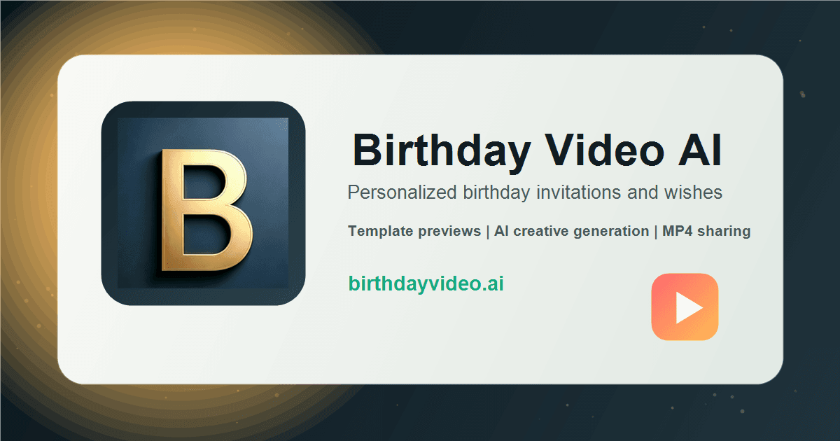 Birthday Video AI screenshot
