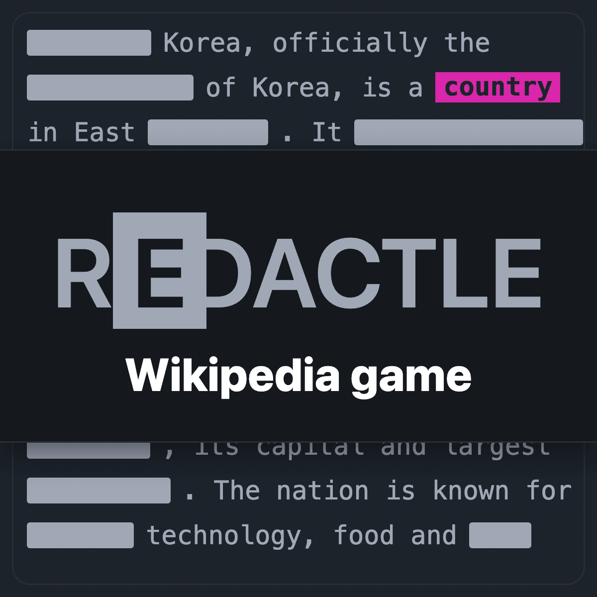Redactle screenshot