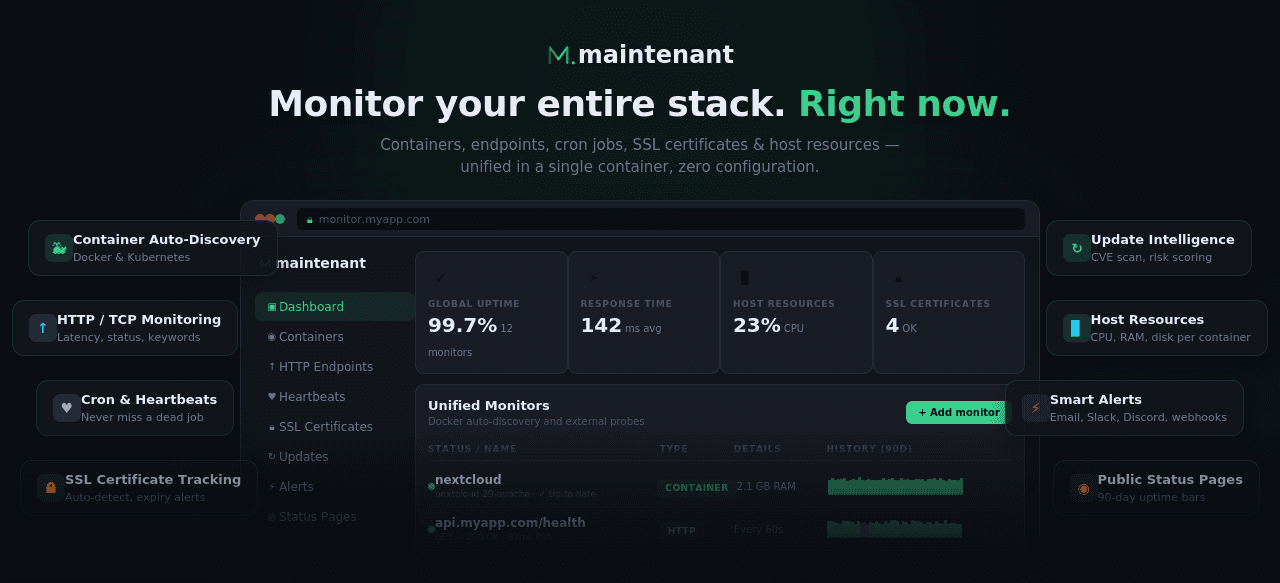 Maintenant screenshot