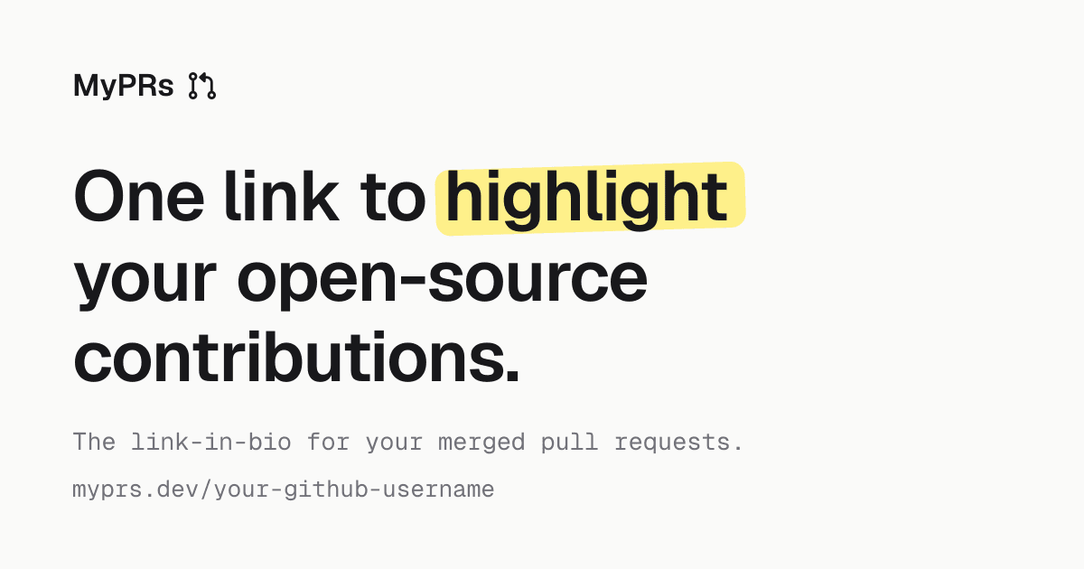 MyPRs screenshot