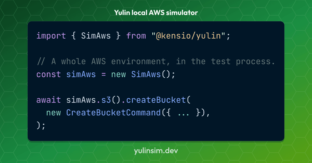 Yulin AWS Simulator screenshot